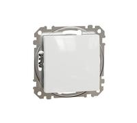 Bouton-poussoir unipolaire blanc IP20 SDD1111 Sedna Design Schneider