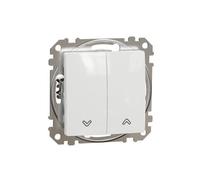 Bouton-poussoir volet roulant blanc IP20 SDD111114 Sedna Design Schneider