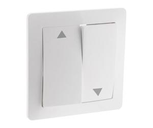 Bouton poussoir volet roulant - blanc - Zenitech