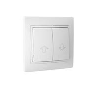 Bouton Poussoir Volets Roulants - GENERIQUE - Erp20u - Blanc - 10 A - A encastrer - Filaire