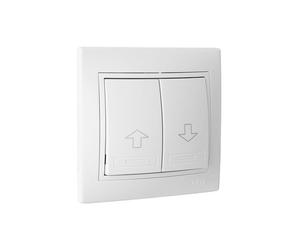 Bouton Poussoir Volets Roulants - GENERIQUE - Erp20u - Blanc - 10 A - A encastrer - Filaire