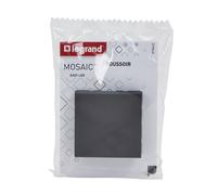 Legrand Poussoir Mosaic Easy-Led 6A 2 modules noir mat