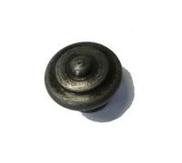 Bouton rustique BROS N°24 acier patiné verni - Ø30 - 24-A-30-3