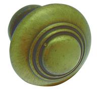 Bouton rustique zamac vieux bronze BROS - Ø30 - 301-Z-4