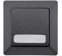 Bouton sonnette MILOS, anthracite, avec cadre, encastré