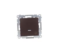 Kontakt-Simon DD1L.01/46 Interrupteur électrique Pushbutton switch Bronze Accessoire couteau électrique (Pushbutton switch, bronze, plastique, IP20,