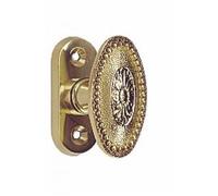 Bouton style Louis XVI perlé sur rosette pour fenêtre CADAP