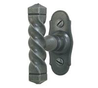 Bouton sur platine Armorique BRIONNE Fer patiné - Vis 5x35 Carré 7x65 mm - 1070200SP