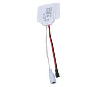 Bouton tactile intelligent pour éclairage de miroir de salle de bain pour | Variation tactile, entrée 12 V 5 A, prend en charge les bandes de couleur simple/double, corps en ABS blanc