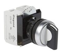 Bouton tournant non lumineux à manette IP69 Osmoz complet - 3 positions rappel centre