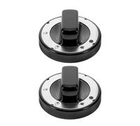Boutons de Cuisinière Noirs Abs 2 Pièces Résistants à Chaleur pour Gaz | Antidérapants et Résistants à L’usure, Usage la Cuisine Professionnelle, Remplacement pour Grilles