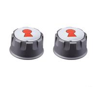 Boutons de grille de rechange pour Weber pour Spirit E-210 E-220 E-310 E | Alliage d'aluminium et plastique, 57 mm de diamètre, ajustement parfait pour les modèles 2013-2017, installation sans outil
