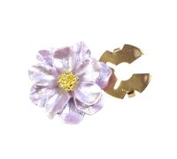 Boutons de manchette à fleurs nacrées, pince à bouton décorative pour vestes de robe, décoration d ' uniforme, accessoires de bijoux de chemise, pince à col de chemise
