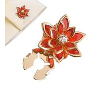 Boutons de manchette en forme de fleur - Accessoire réglable pour un style formel | Matériau en avec finition polie, ensemble de boutons de manchette décoratifs floraux, bijoux élégants pour