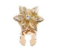Boutons de manchette en forme de fleur, métallique, élégant bouton réglable, accessoire de vêtements formels, design élégant pour mariage, banquet, affaires, réunions, Refer to description