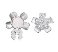 Boutons de manchette - Fermeture à clip - Bijoux élégants - Boutons de manchette en perles - Pour femme, pour les occasions festives, mariages, affaires, smoking, costume, Siehe Beschreibung, Zinc