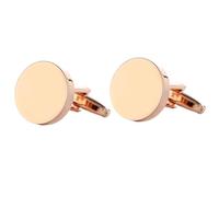 Boutons de manchette ronds élégants en métal pour homme, mariage, anniversaire, bal, réunions d'affaires, pour robe, chemise, uniforme de travail, One Size, Comme décrit, Comme décrit.