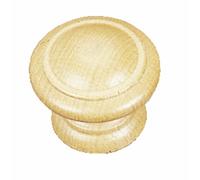 Boutons de meuble en hêtre Régence -naturel verni-diamètre 40mm CADAP