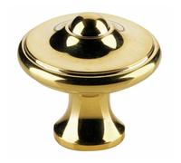 Boutons de meuble Lyonnais en laiton poli-diamètre 30mm DUBOIS