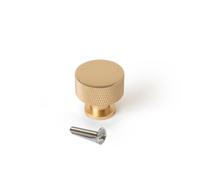 Boutons de meuble ronds à bord moleté Argos - diamètre 30 mm - par 10 - doré EMUCA