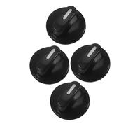Boutons de Minuterie de Remplacement pour Four, 4 Pièces, 6mm, Noir | Abs, Axe Demi-arbre, Compatibilité Large, Contrôle Précis du Réglage, pour Autocuiseur Électrique
