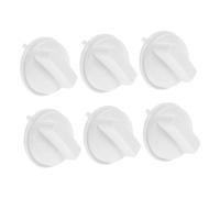 Boutons de Minuterie pour Micro-ondes, 6 Pièces, Poignée d Blanche | Plastique, Réglage Facile et Contrôle de Puissance, Compatible Micro-ondes et Cuiseur