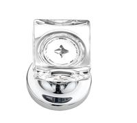 Boutons De Porte De Passage En Cristal Chromé, Paquet De 3, Rosette Carrée | Sans verrou passage, Socle rosace carrée, Détail cristal, Portes intérieures modernes, Accessoires inclus