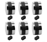 Boutons de pour gril à pour gaz 5.7cm Universels Réutilisables(6pcs) | Diamètre 5.7cm, finition , compatibles pour gaz/électrique, usage répété, durable