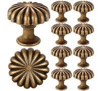 Boutons de tiroir de commode 10 pièces, bouton d'armoire , de zinc antique tirage rond pour armoire, vestiaire, maison, garage, chambre à coucher, salon, armoire
