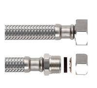 Boutté 1122874 FJ1415 Flexible sanitaire instantané femelle 15 x 21 tube ø 14 longueur 300 mm DN8