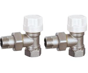 Boutté 1159955 RER15J Robinet de radiateur équerre thermostatisable 15 x 21 (Lot de 2)