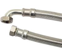 Boutté 1181994 F726C Flexible sanitaire coudé femelle 26 x 34 longueur 500 mm DN25