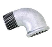 Boutté 2137105 FCX15 Coude fer galvanisé mâle/femelle 15 x 21