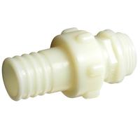 Boutté 2151910 RTP30 Embout polyamide droit sortie de pompe 33 x 42 pour tuyau ø 30 Blanc
