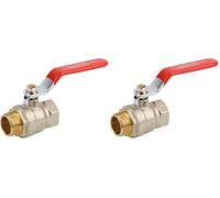 Boutté 2159640 BMF15 Vanne 1/4 tour manette mâle/femelle 15 x 21 ACS PN40 (Lot de 2)