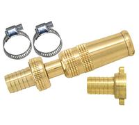 Boutté Kit d'arrosage 3 CANNE15 — Lance et raccord cannelé laiton pour tuyau Ø15 Or