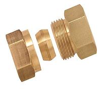 Boutté 3117403 Raccord bicône laiton femelle 15x21 Tube Ø14
