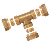 Boutté 3117533 Té bicône laiton égal Tube Ø16