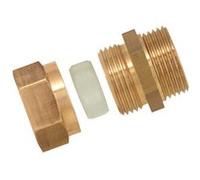 Boutté 3117885 Raccord laiton bague bicône delrin mâle 12x17 Tube Ø12 G