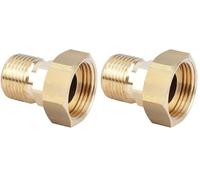 Boutté 3136558 ER26 Raccord compteur laiton femelle 26 x 34 mâle 20 x 27 écrou mobile (Lot de 2)