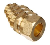 Boutté 3139696 Raccord bicône laiton mâle 12x17 Tube Ø14 (Lot de 4)