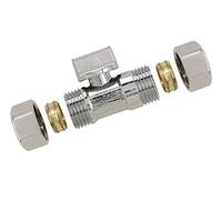 Boutté 3140104 RLM1012 Mini-Vanne 1/4 tour bicone tubes ø 10-12 Chrome