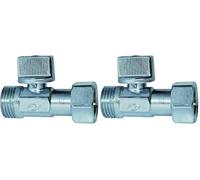 Boutté 3184160 RDS12C Mini-Vanne 1/4 tour mâle/femelle 12 x 17 écrou mobile (Lot de 2)