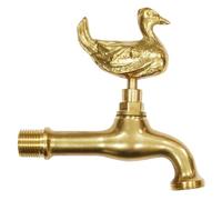 Boutté 405C Robinet de Jardin élégant avec Motif Animal en Laiton Fontaine Manette Canard | Entrée 15x21, Or