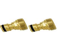 Boutté ADM20 Adaptateur Automatique Laiton Male 20x27, Or, 2 Paquet