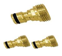 Boutté ADM20 Adaptateur Automatique Laiton Male 20x27, Or, Paquet de 3