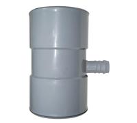 Boutté - Collecteur de gouttière DN 80-100 mm - Gris - Compatible récupération eau de pluie - Sortie raccord Ø32