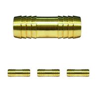 Boutté - Jonction laiton cannelée pour tuyau Ø19 - Raccord d’arrosage et irrigation (Lot de 4)