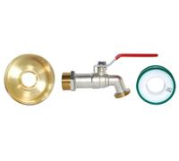 Boutté Kit d'adaptateur de cuve 1000 L Ø60 avec robinet 1/4 tour 20x27 (nez 20x27)