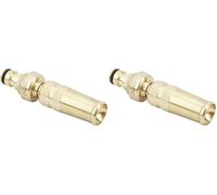 Boutté L115 - Lance d’arrosage en laiton - Jet réglable - Raccord rapide intégré - Haute résistance - Idéal jardin et nettoyage (Lot de 2)